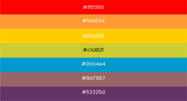 colores corporativos de la marca Adobe