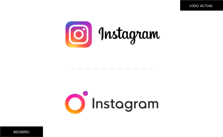 rediseño de la famosa marca instagram